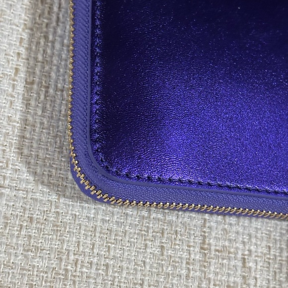 Vera Bradley Continental Purple Metallic Wallet - Picture 2 of 6